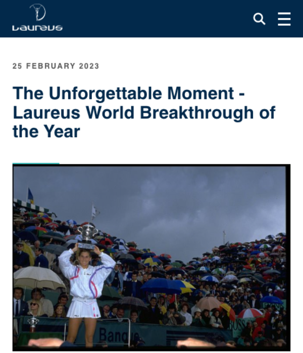 The Unforgettable Moment Laureus World Breakthrough of the Year Laureus